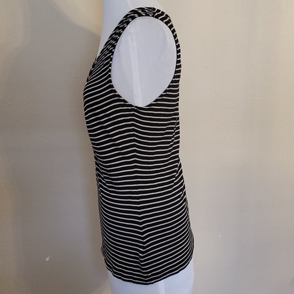 MK Striped Top with Zipper - Picture 5 of 8
